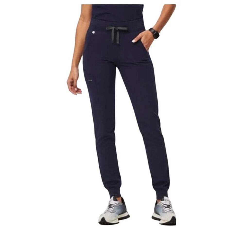 Figs Navy High Waisted Zamora Joggers